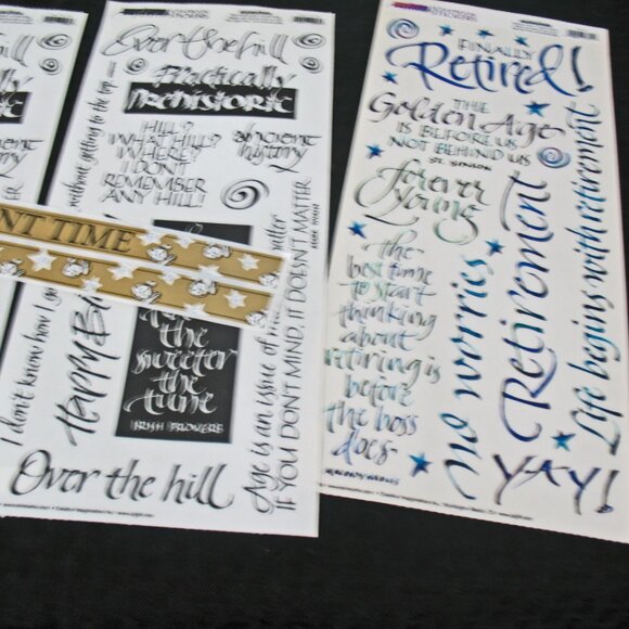 Teri Martin Dimensional stickers Retirement Time, Over the hill. - Picture 4 of 5